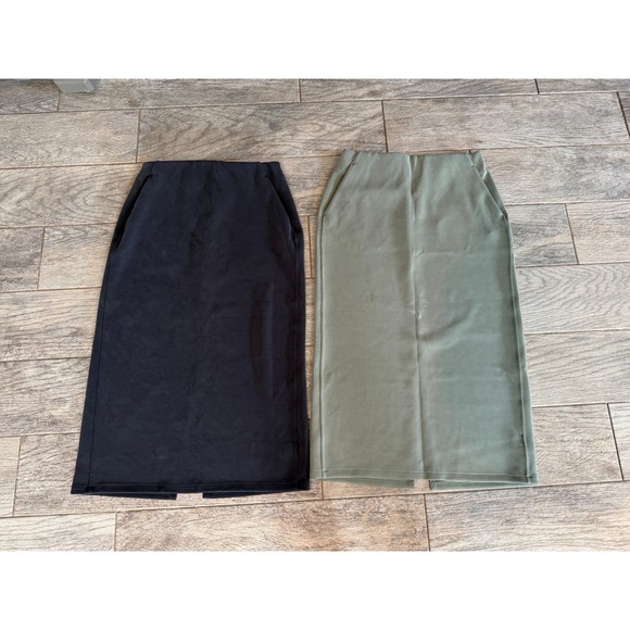 Lululemon Softstreme Midi Skirt size 6 Lot of 2 Skirts High Rise Pockets Pencil